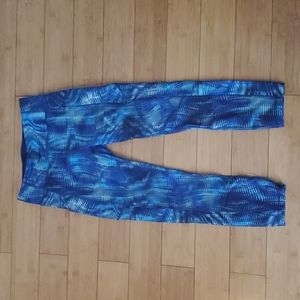 Lululemon Invigorate High-Rise Crop 23" *Foil Shapeshifter Flux Blue Multi
